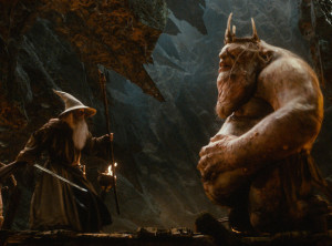 Gandalf seems entirely resigned to fighting large monsters on bridges. He also does not seem to upset about this that it keeps happening.