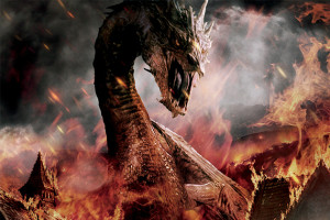 I am not going to ruin anything but don't get too attached to Smaug in the third movie. 